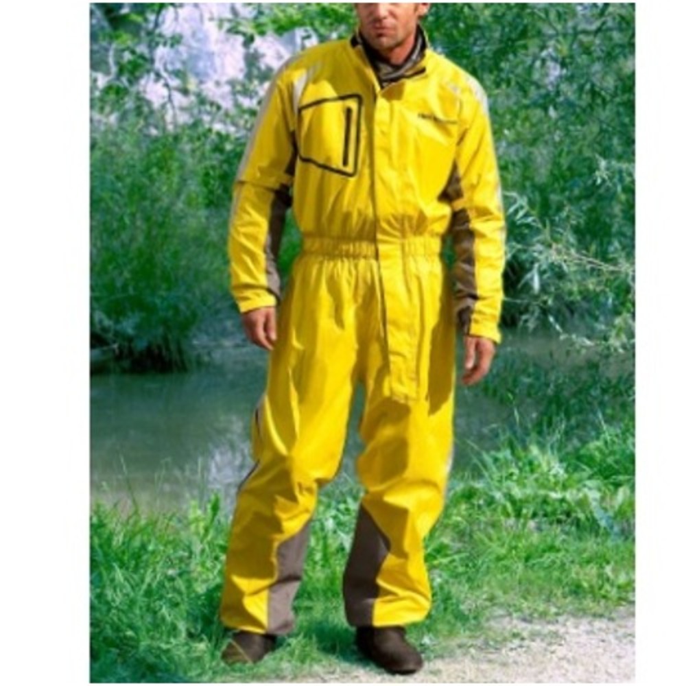 BMW Motorrad Unisex Yellow ProRain 3 Overall Raincoat‎ Size L NWT